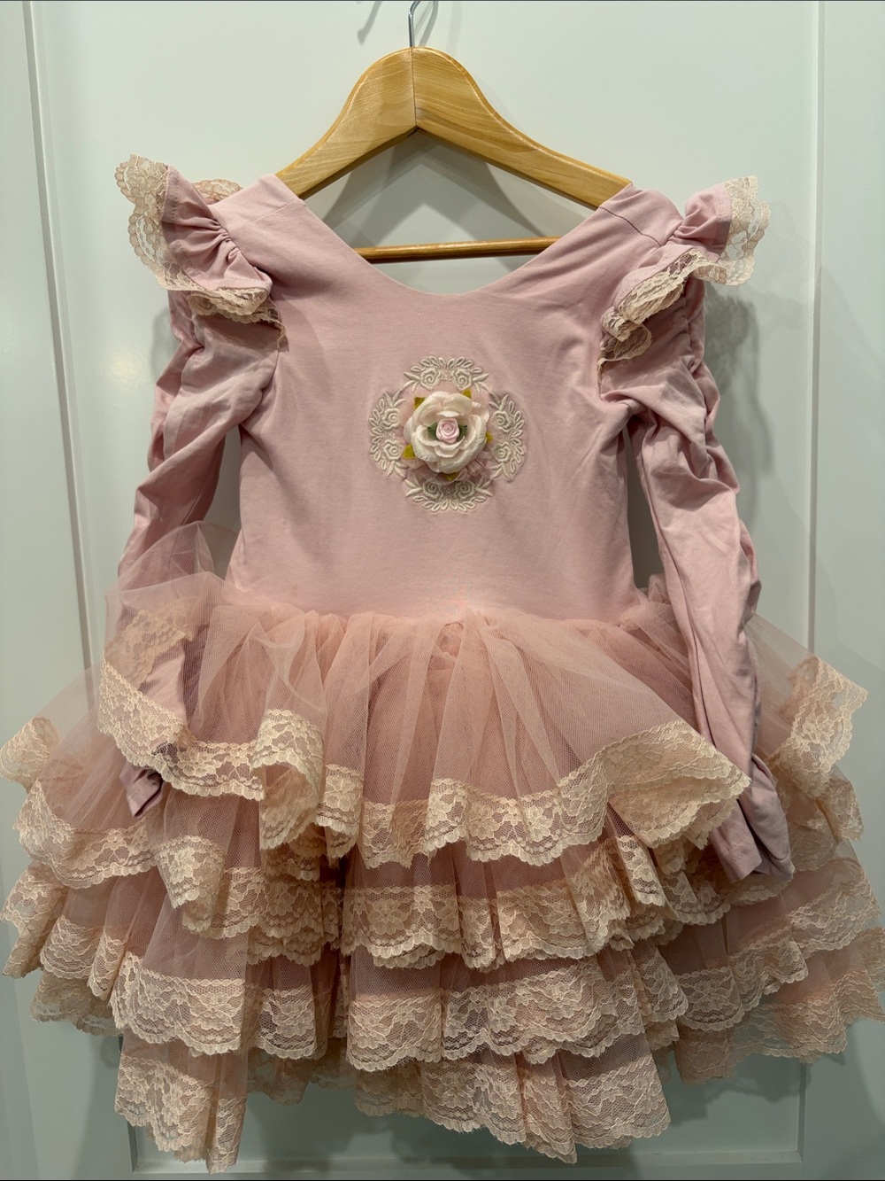 Dollcake Roseanna Tutu Dress Pink Size 5 NWT